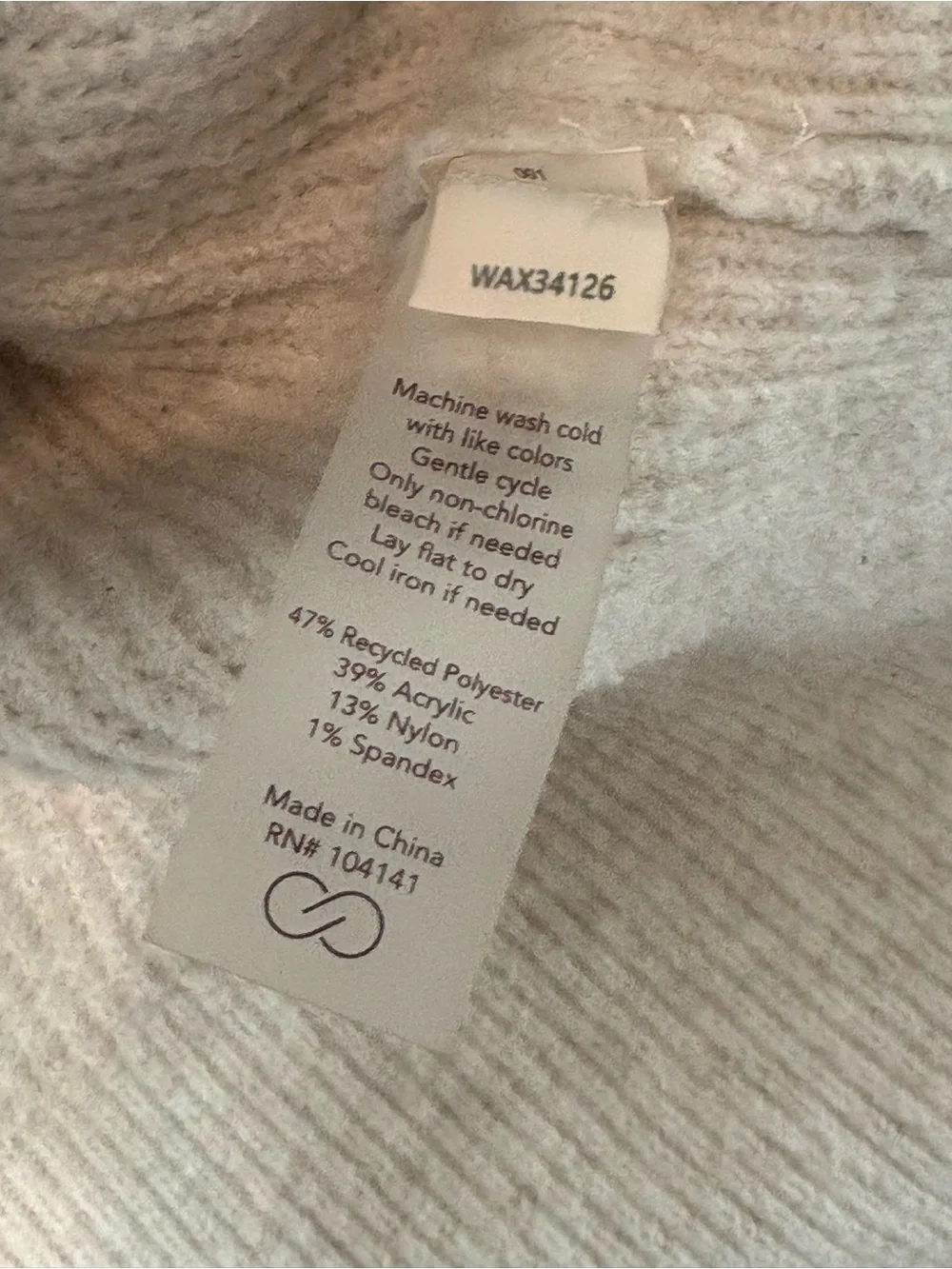 CALIA Womens Medium Slouchy Cream Ivory Knit Hooded Pullover Sweater Solid